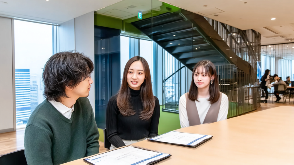 山田コンサルティンググループの中途採用転職者向けの1次面接/一次面接の形式と対策に関する図解